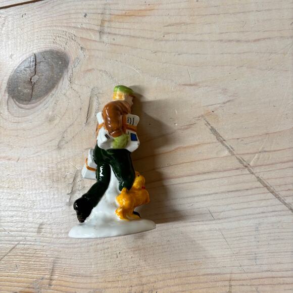 Department 56 EUC Vintage 1993 Village News Delivery Mail Carrier Ceramic - Picture 6 of 7